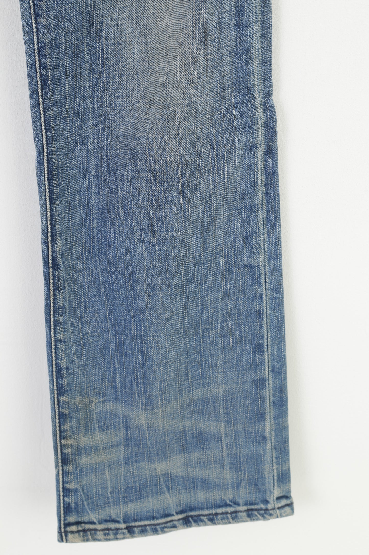 Levis Women 27 Trousers  Blue Cotton Denim Jeans Straight Leg Pants