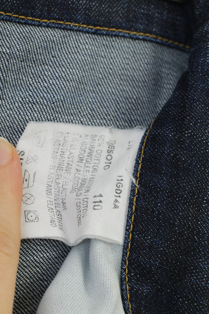 Lee Women 30 Trousers Navy Cotton Jeans Denim Premium Quality Vintage Pants
