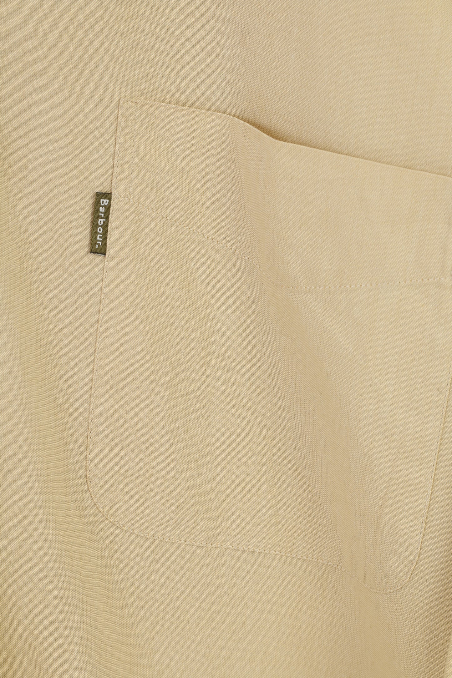 Barbour Men M Casual Shirt Long Sleeve Beige Cotton Buttons Down Collar Vintage Classic Top