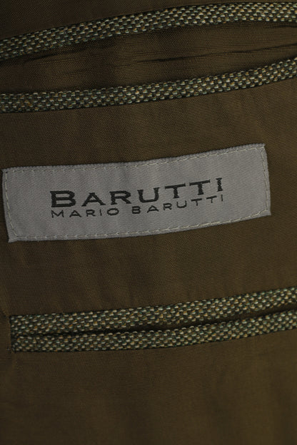 Mario Barutti Men 50 XL Blazer Green Shoulder Pads Single Breasted  Hauptfutter Jacket