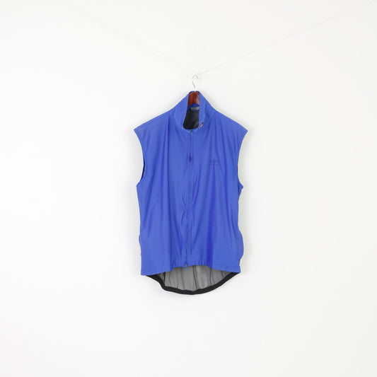 Gore Bike Wear Men XXL Vest Blue Cycling Windstopper Packable Mesh Sportswear Waistcoat