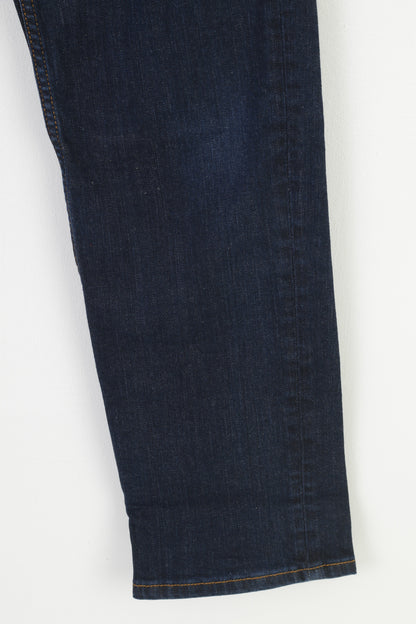 Henri Lloyd Women 30 Jeans Trousers Navy Cotton Straight Leg Vintage  Pants