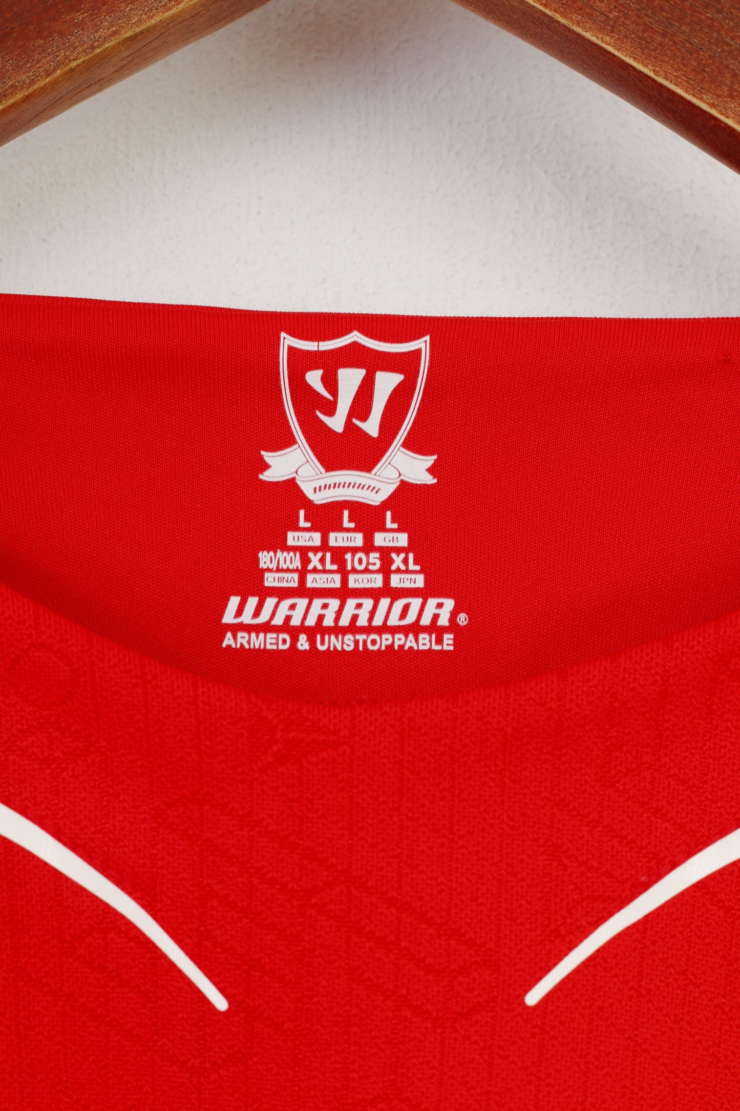 Warrior L.F.C Men L Shirt Football Club Red Sport Standard Chartered Crew Neck Short Sleeve Top