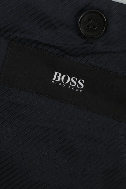 Hugo Boss Men 40 98  Blazer Navy Wool Vintage James Sharp Single Breasted Jacket