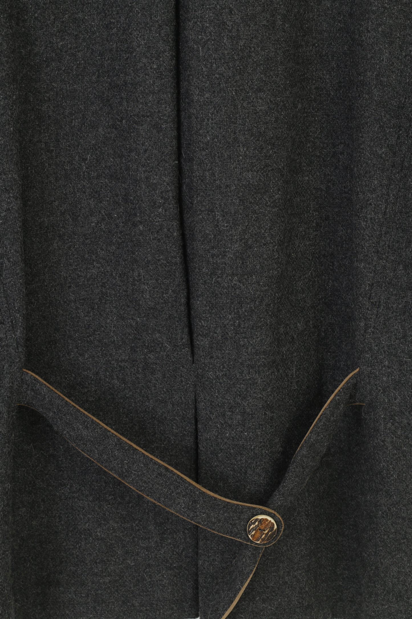 Lodenfrey Men 56 Blazer Wool Grey Vintage Tyrol Tiroler Loden Collar  Bottoms Jacket Top
