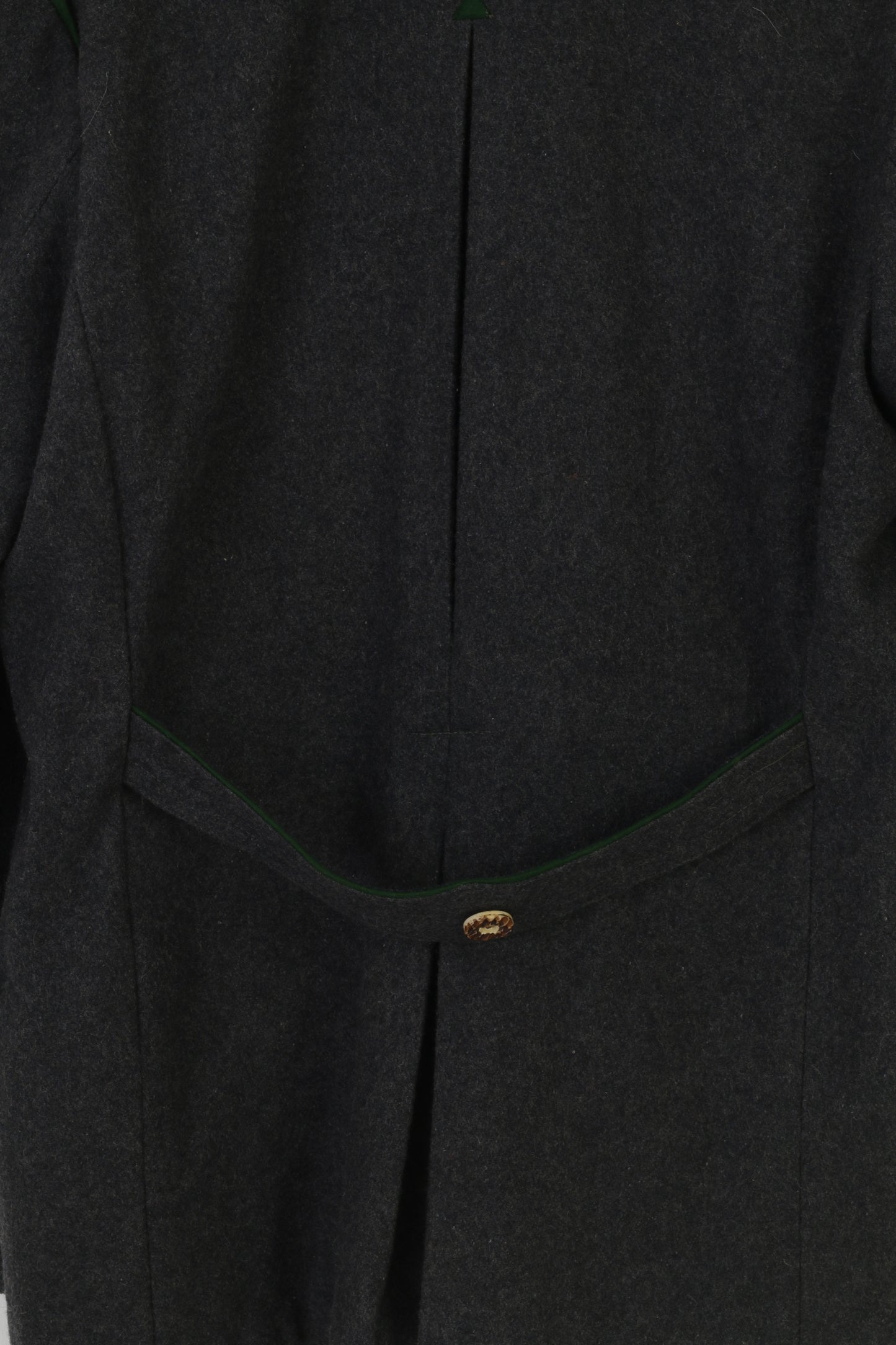 Vintage Men 54 Blazer Wool Grey Bottoms Pockets Vintage Tyrol Tiroler Loden Jacket Top