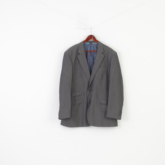 Jacamo Men 48 Blazer Grey Elegant Classic Jacket