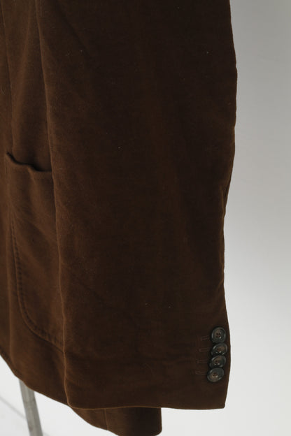 Gant Men 98 40 Blazer Brown Cotton Bottoms Breasted Elegant Made in Portugal Jacket