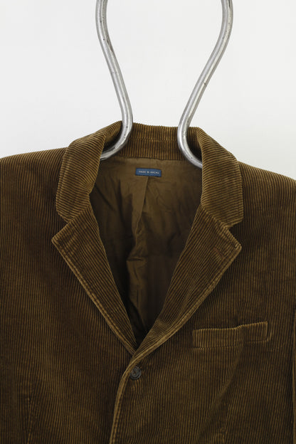 Polo by Ralph Lauren Men XL Blazer Khaki Corduroy Cotton Elegant Bottoms Jacket