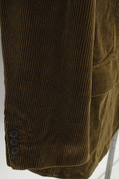 Polo by Ralph Lauren Men XL Blazer Khaki Corduroy Cotton Elegant Bottoms Jacket