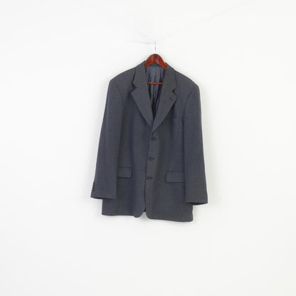 Jules Men 56 Blazer Wool Navy Breasted Bottoms Made in Italy Jacket