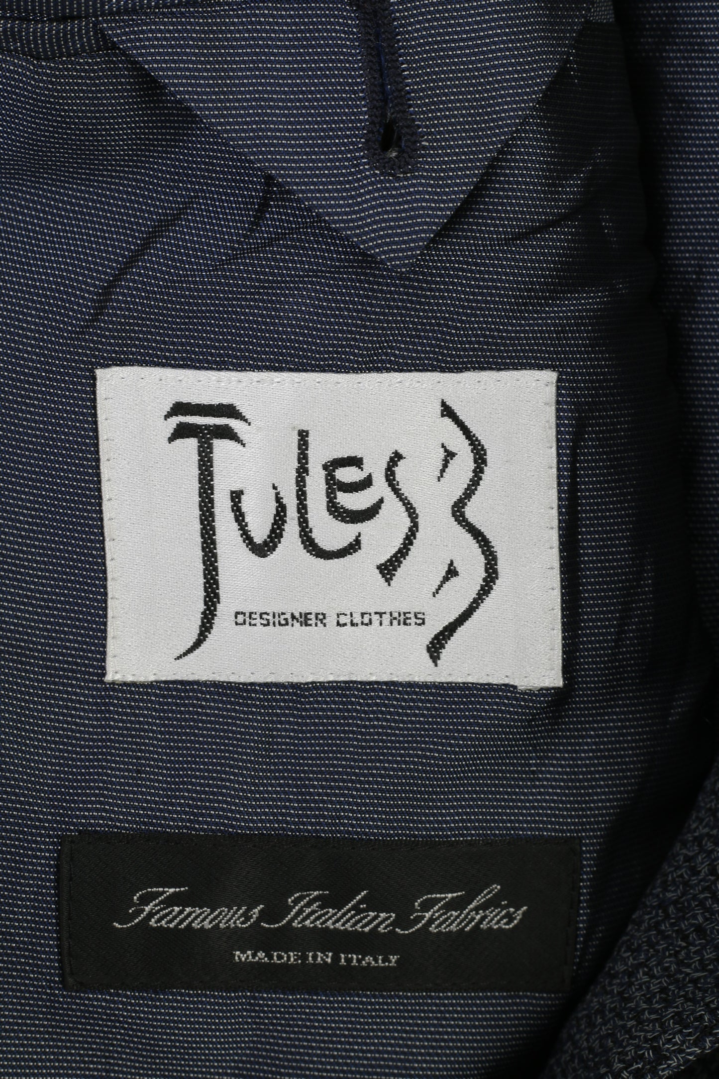 Tules Men 52 42  Blazer Vintage Italy Wool Navy Single Breasted Flamenco Jacket