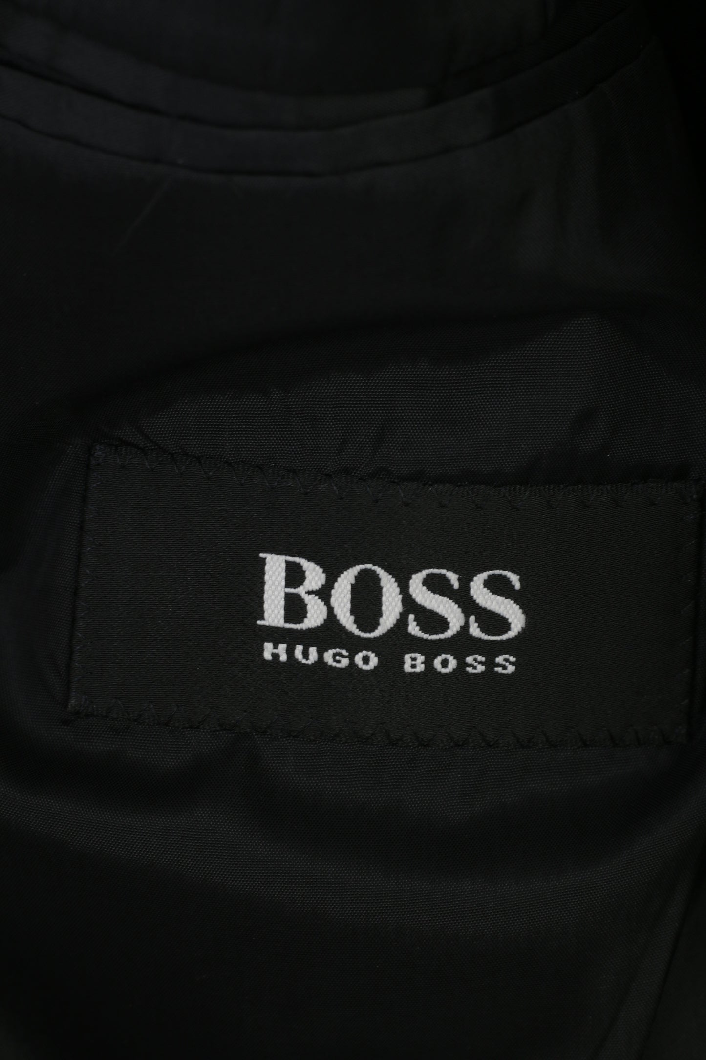 Hugo Boss Men 46 Blazer Black Breasted Bottoms Elegant Wool Jacket