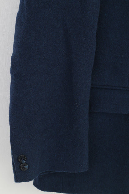 Lincroft Men 40 Blazer Navy Wool Single Breasted  Soft Elegant Made in England Quality Jacket