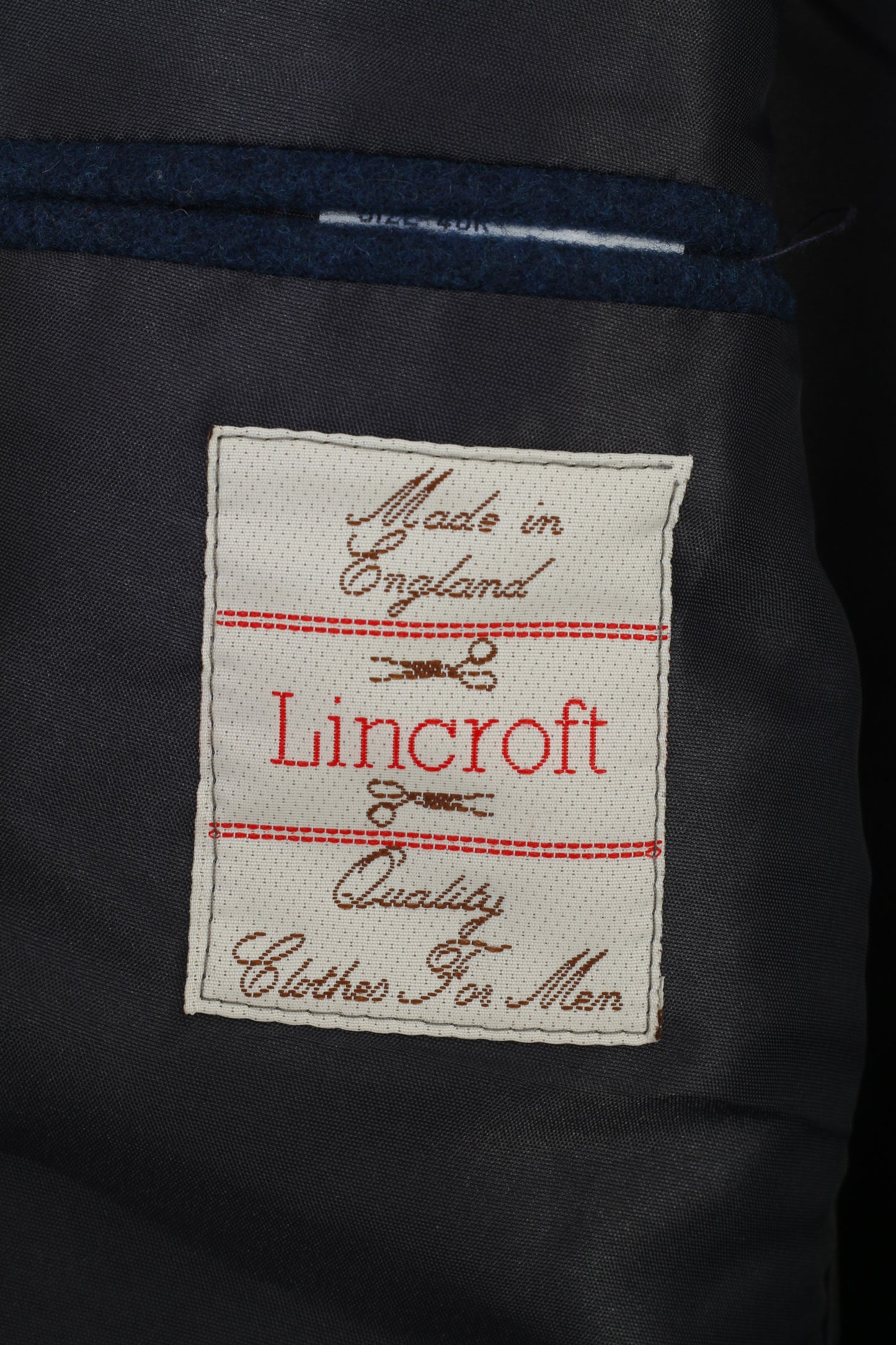 Lincroft Men 40 Blazer Navy Wool Single Breasted  Soft Elegant Made in England Quality Jacket