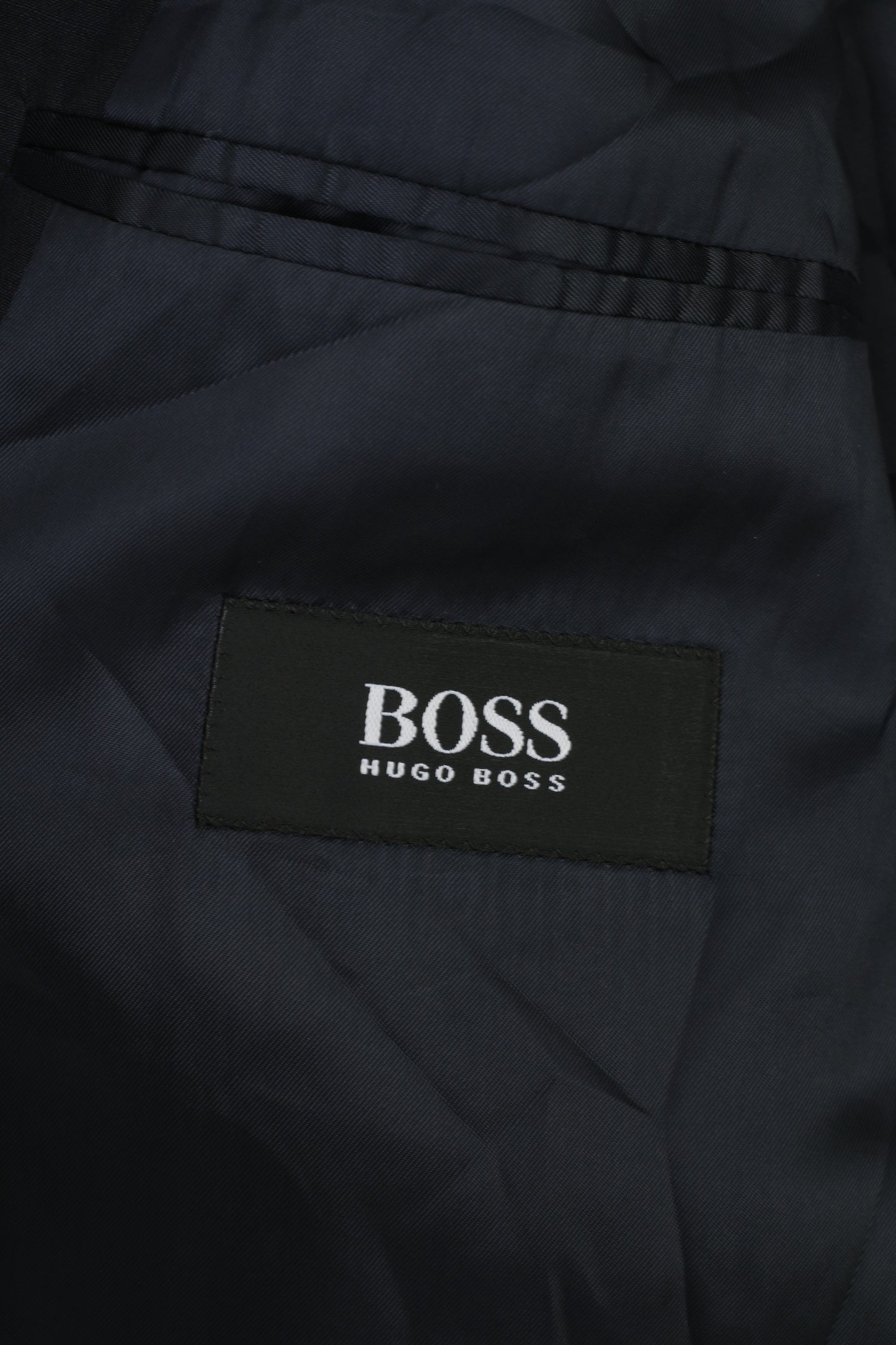 Hugo Boss Men 102 40 Blazer Navy Breasted Collar Bottoms Wool Jacket
