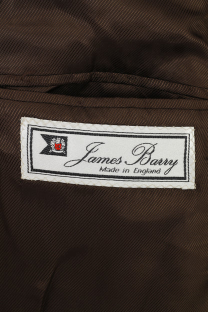 James Barry Men 48 58 Blazer Charcoal Bottoms Single Breasted Made in England Elegant Classic Jacket