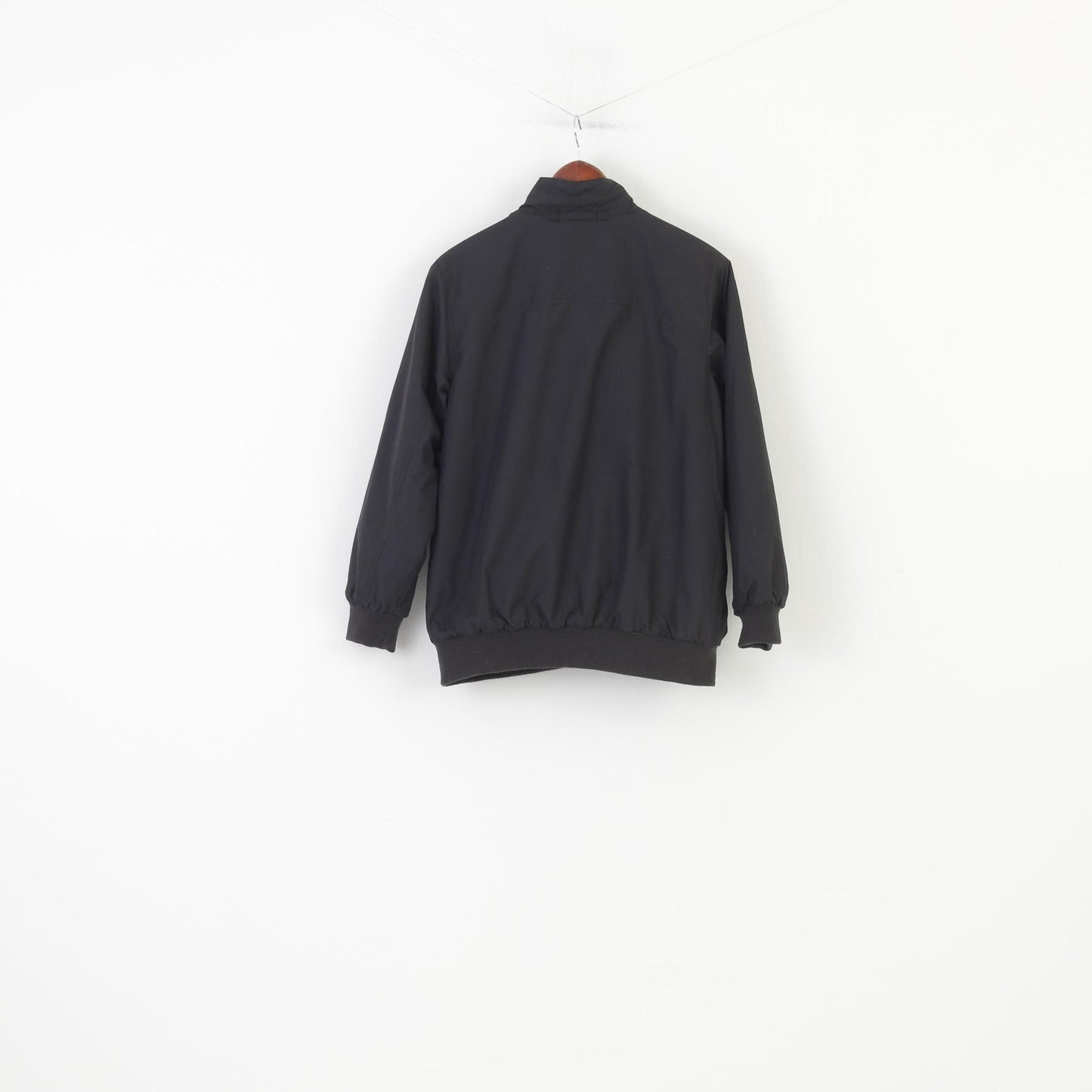 Canterbury Boys 14 Age Jacket Black Fleece Double Side Vintage Full Zipper Top
