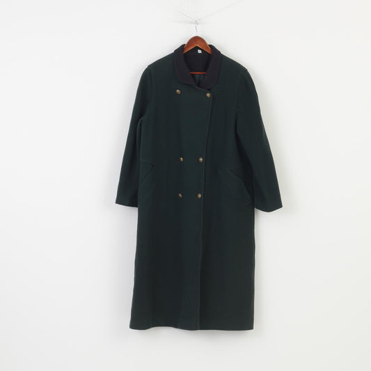 Edinburgh Woman 42 XL Coat Khaki Wool Bottom Collar Top