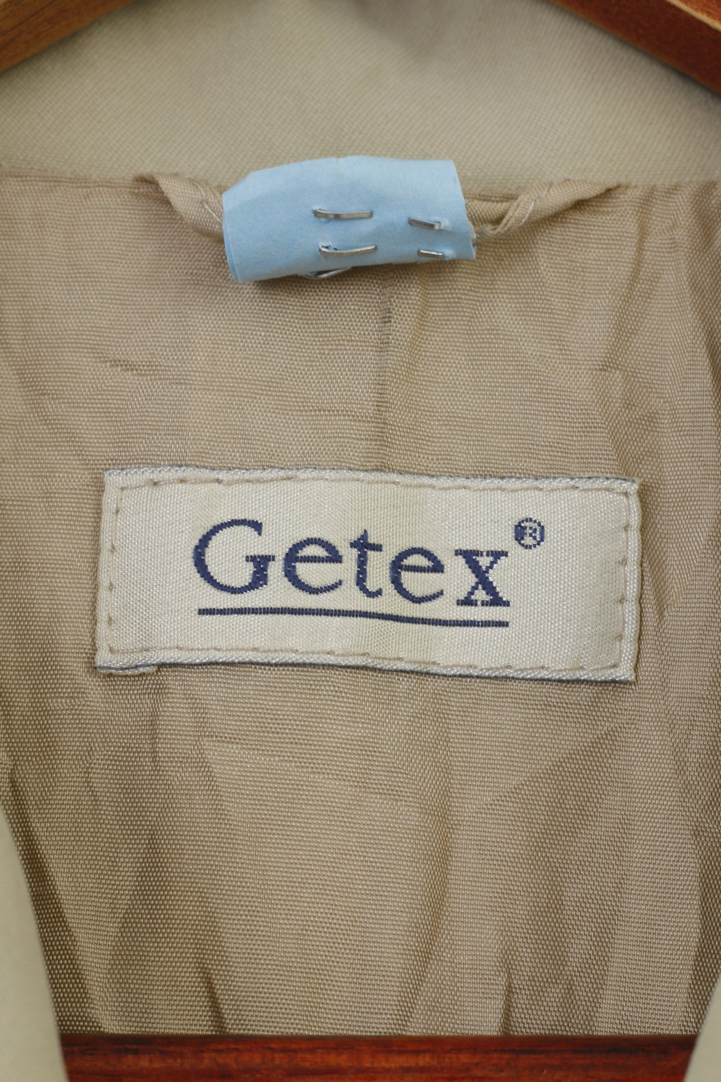 Getex Woman 46 XL Coat Cream Bottoms Collar Long Vintage Top