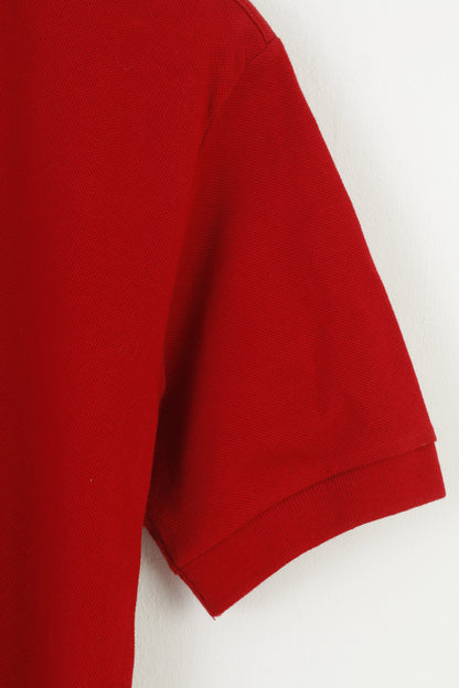 Robe Di Kappa Boys 14 age 164 Polo Shirt Red Sport Collar Short Sleeve Casual Top