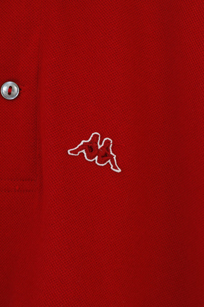 Robe Di Kappa Boys 14 age 164 Polo Shirt Red Sport Collar Short Sleeve Casual Top