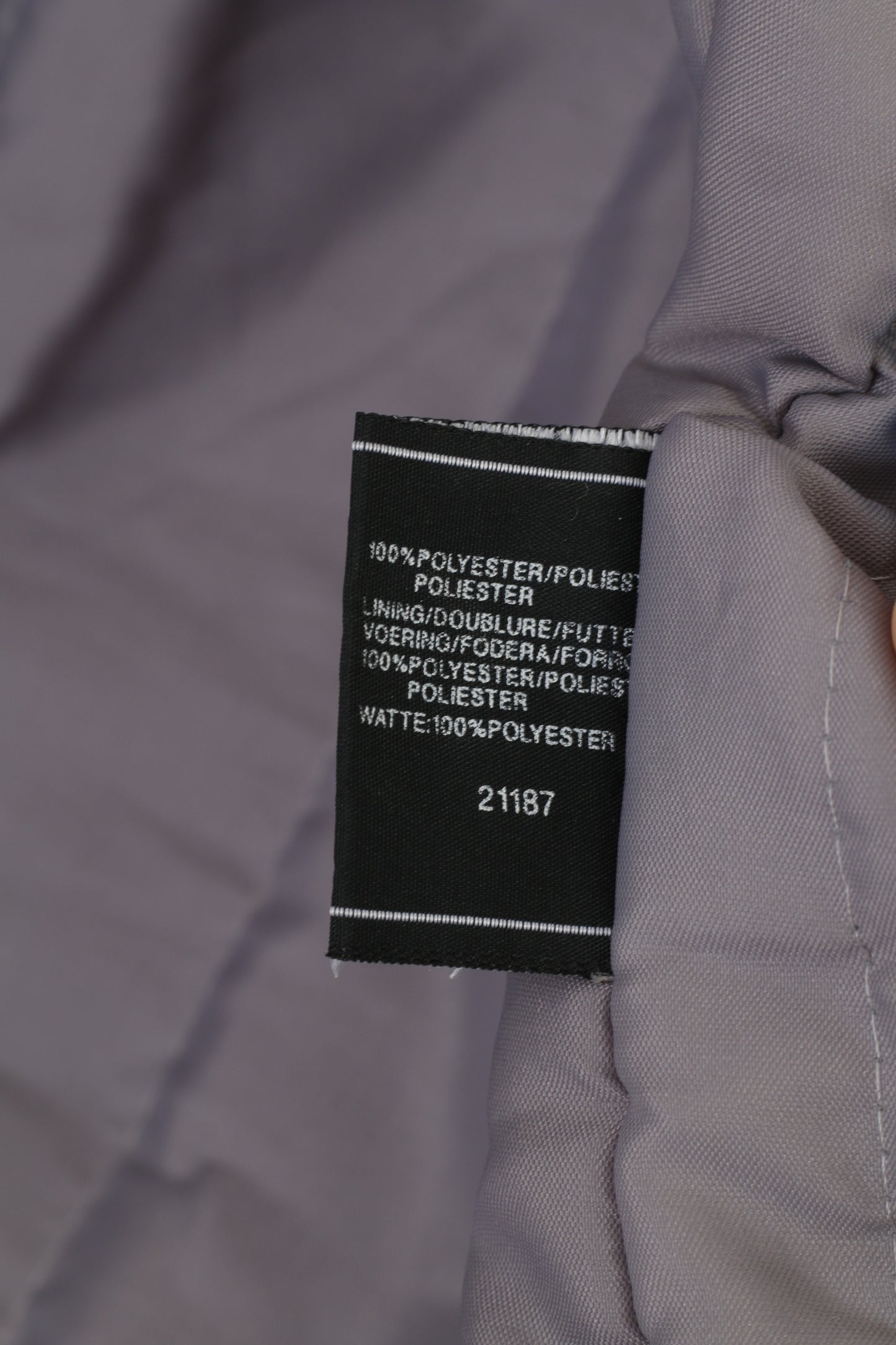 C&A Women 50 3XL Jacket Full Zipper Abstract Grey Shoulder Pads Vintage Top