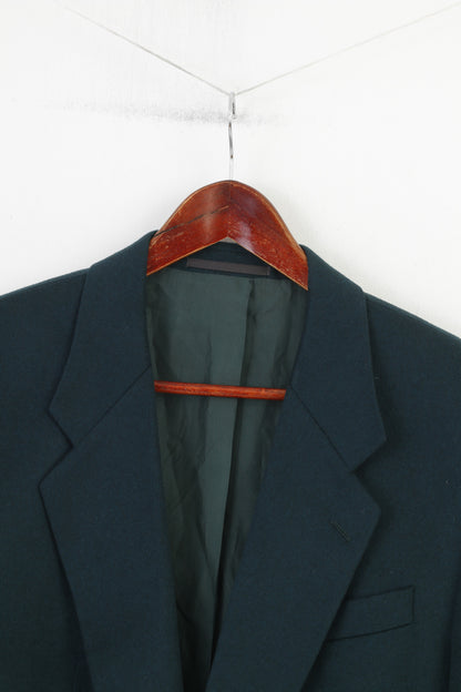 Creation Gross Men 42 Blazer Green Royal Club 100% Caschmere Vintage Single Breasted Gaenslen Volter Jacket