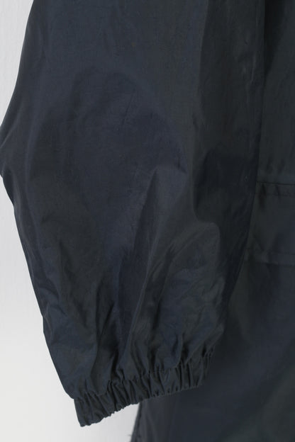 Regatta Women 34 S Rain Jacket Black Lightweight Hooded Outdoor Full Zipper Vintage Top