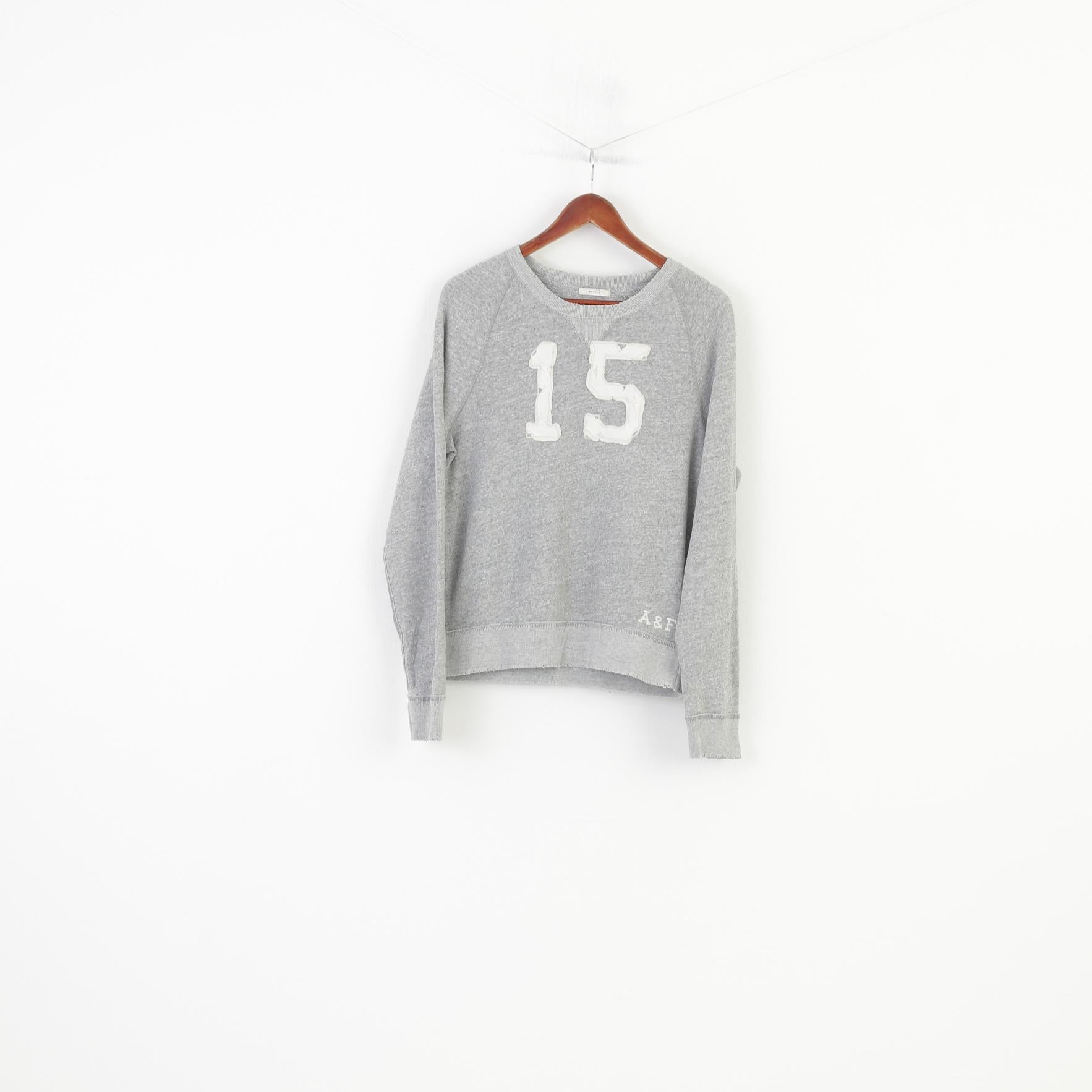 Abercrombie hotsell grey sweatshirt