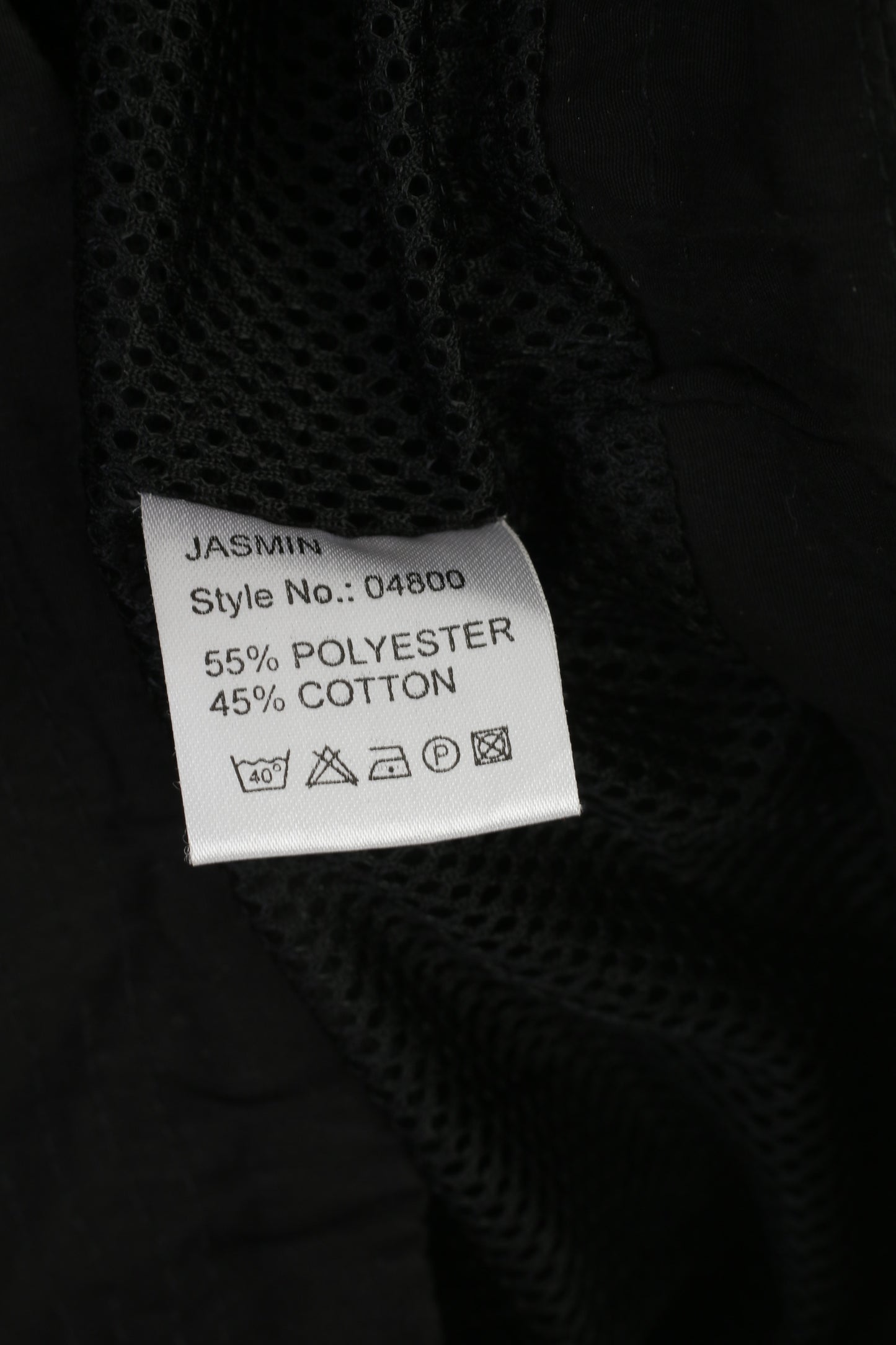 Jasmin Women 38 M Jacket Black Cotton Blend Long Full Zipper Hooded Parka Top