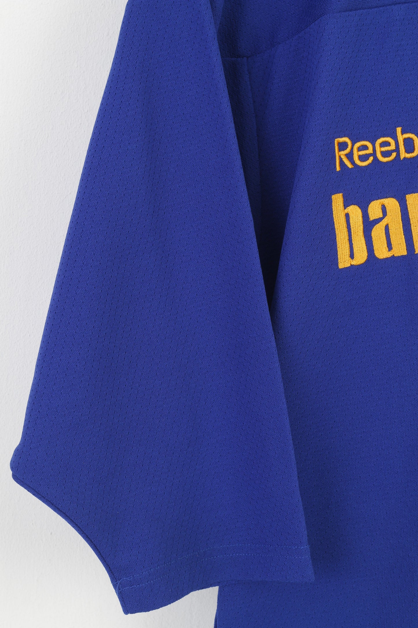 Reebok Boys 130 150 cm Shirt Navy Bandyskolan Football V Neck Training Vintage Jersey Top