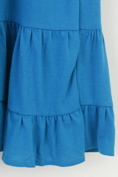 John Paul Richard Women S Dress Sea Turquoise Summer Sundress V Neck Short Sleeve Midi