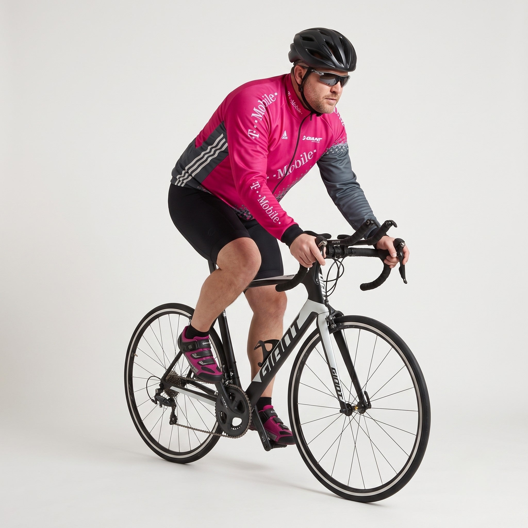 Adidas Men XL Cycling Jacket Pink Giant Bicycles Full Zipper Vintage B – Retrospect Clothes