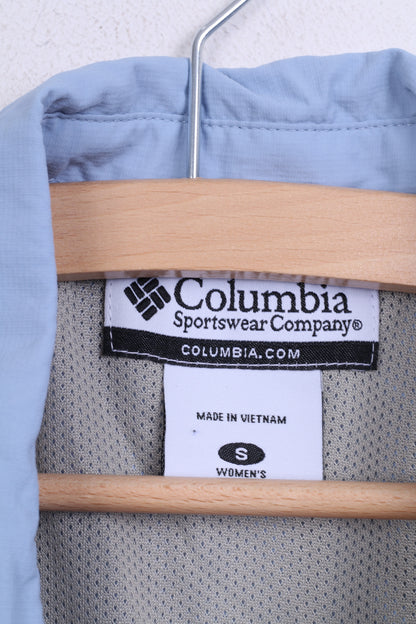 Columbia Womens S Casual Shirt Blue Nylon Top Sportswear Company