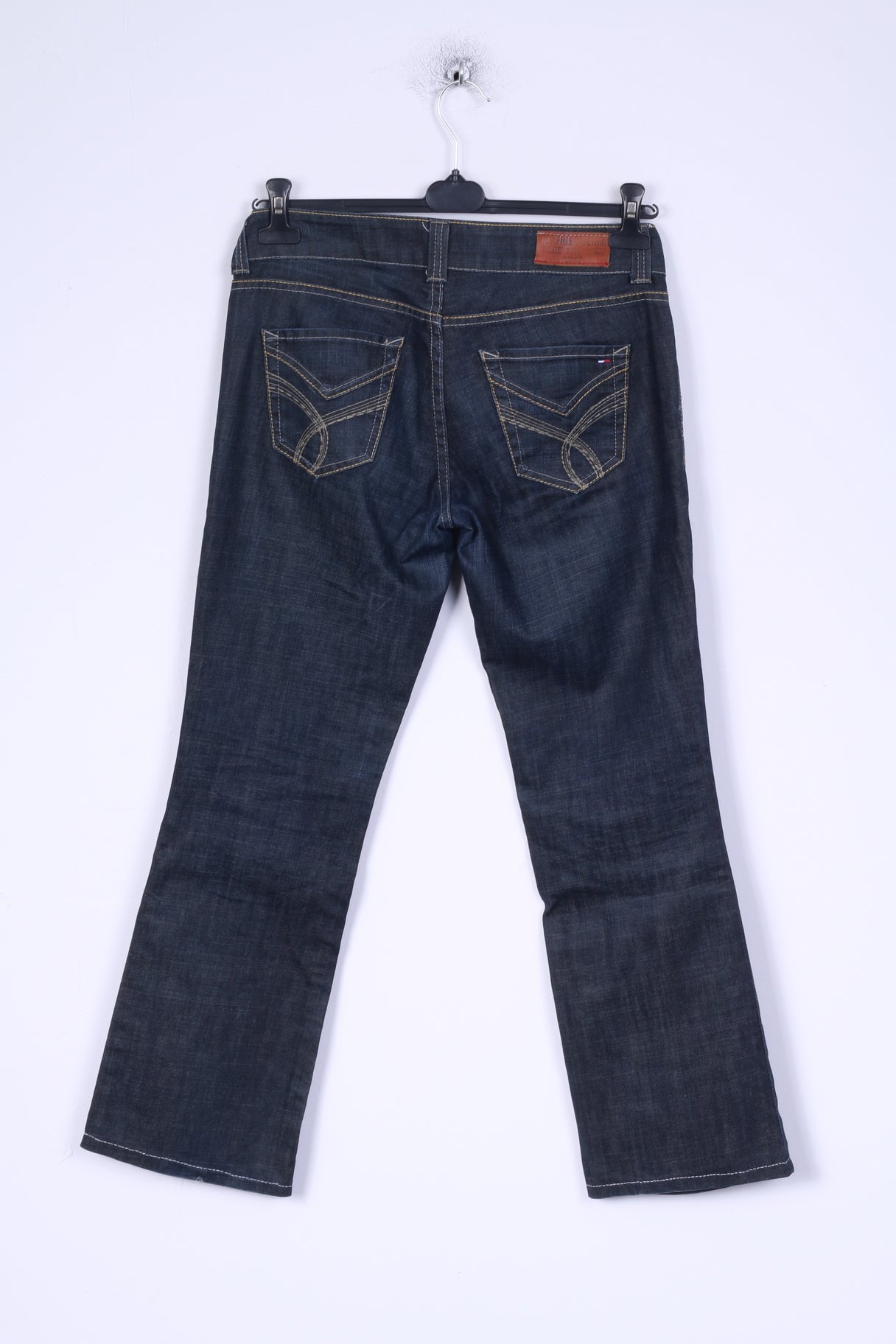 Hilfiger Denim Sally Womens W29 L32 Jeans Trousers Navy Low Waist Bootcut