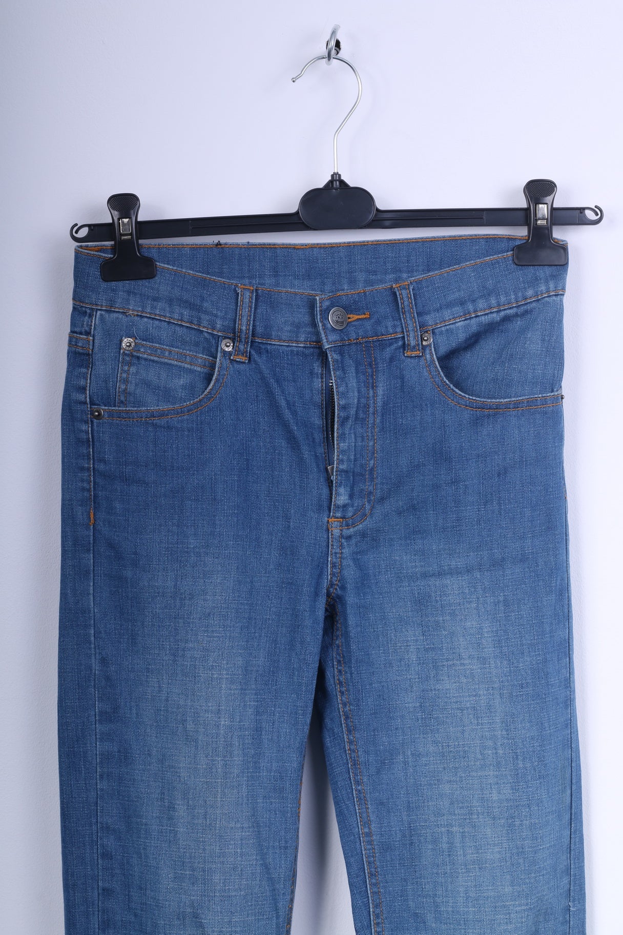 Cheap Monday Womens W27 L32  Trousers Blue Jeans Denim Slim Fit Pants