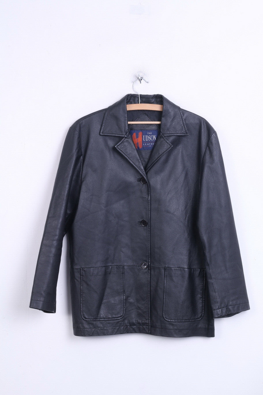 Blazer En Cuir Noir Scully - Taille 40 - Neuf Avec étiquettes - Style Pardessus Homme