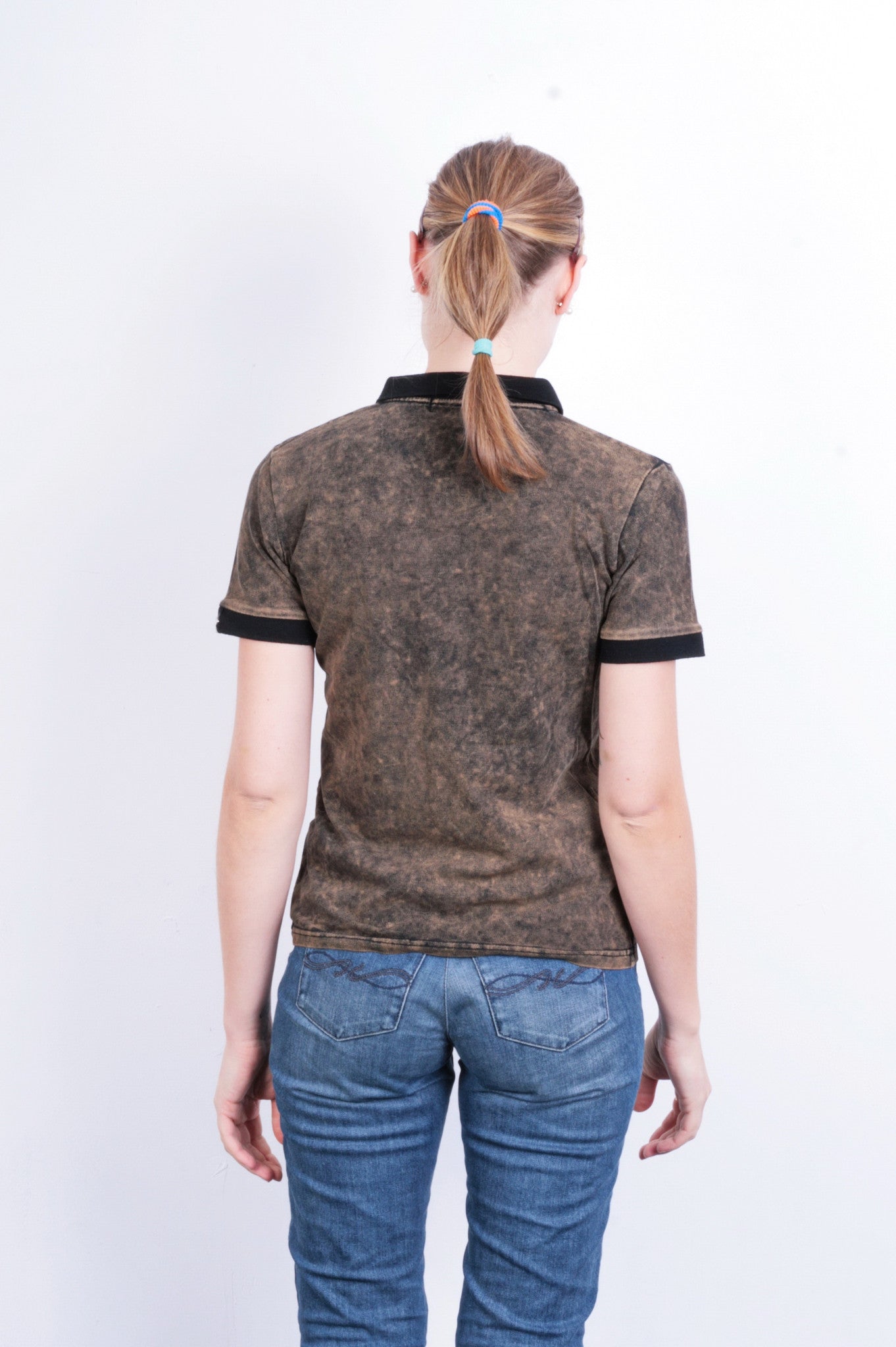 Hermes Paris Womens M Polo Shirt Brown Cotton - RetrospectClothes