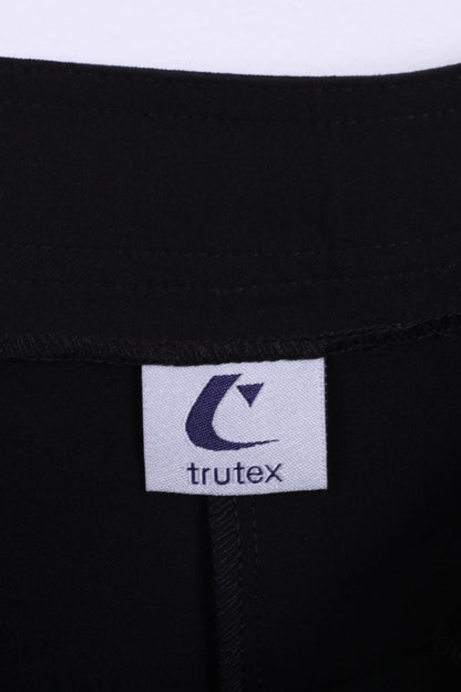 New Trutex Womens 30L Trousers Elegant Pants Black Bootcut