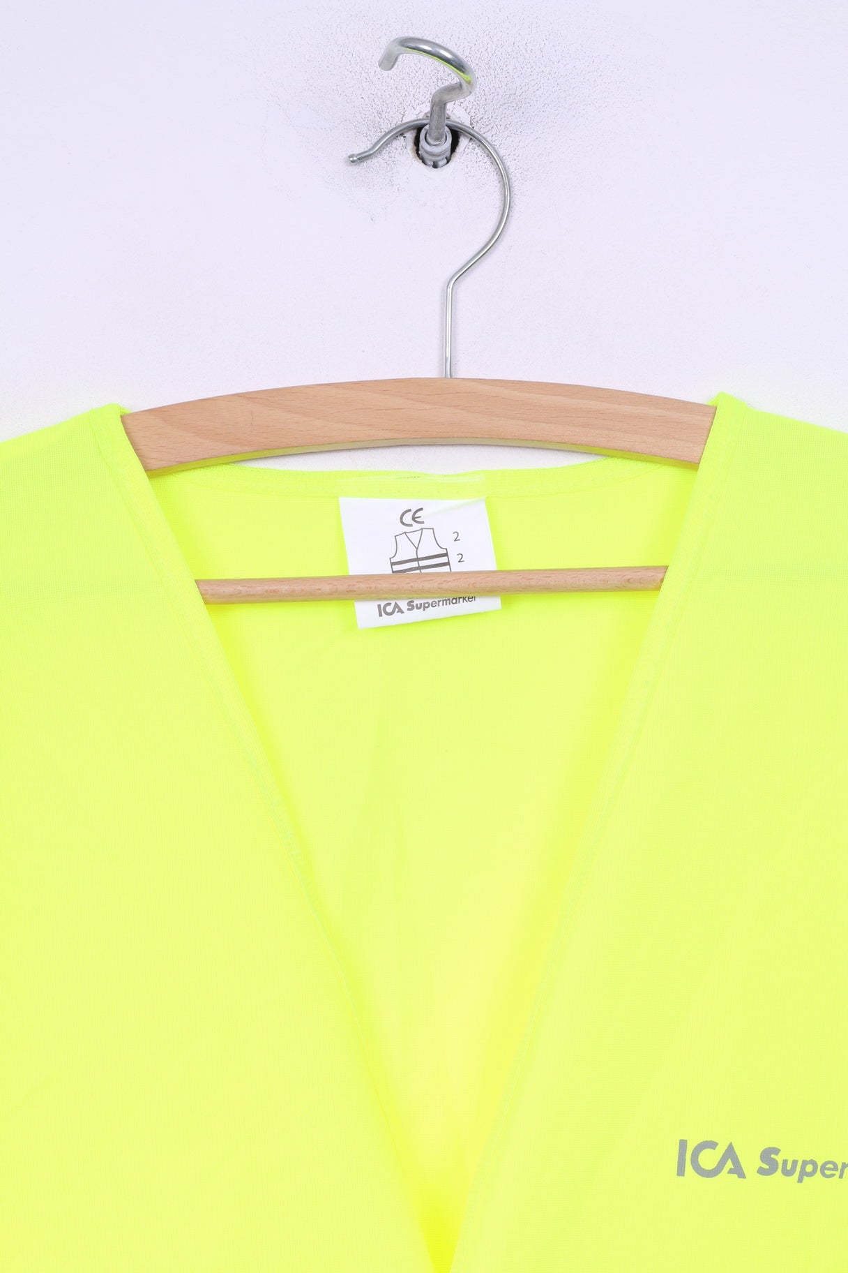 Ica Supermarket Unisex Onesize Vest  Reflective Safety Yellow