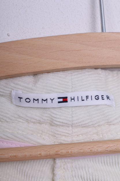 Tommy Hilfiger Womens 6 XS Trousers Corduroy Creamy Cotton Capri - RetrospectClothes