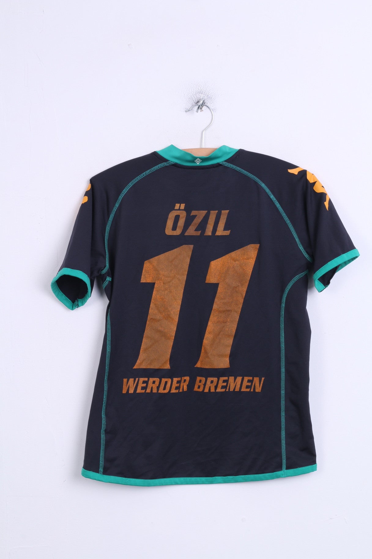 Kappa Werder Brema Boys 2XL Shirt Black Sport Football Club - RetrospectClothes