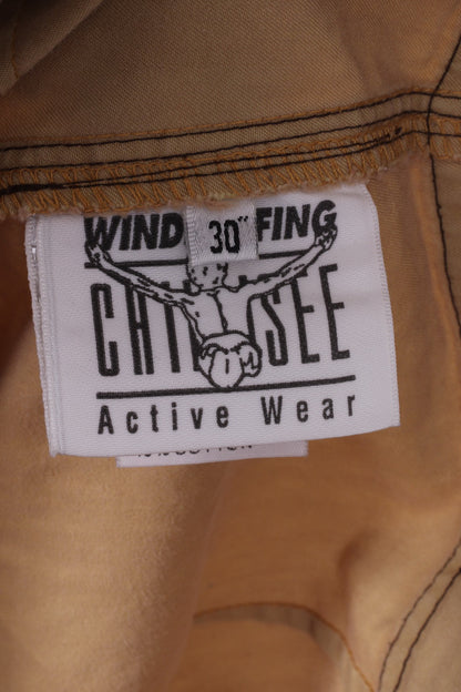 Chiemsee Active Wear Womens 30'' M Shorts Beige Cargo Nylon Windsurfing