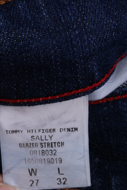 Tommy Hilfiger Womens W27 L32 Trousers Denim Jeans Cotton Navy