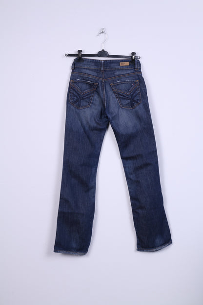Tommy Hilfiger Womens W27 L32 Trousers Denim Jeans Cotton Navy