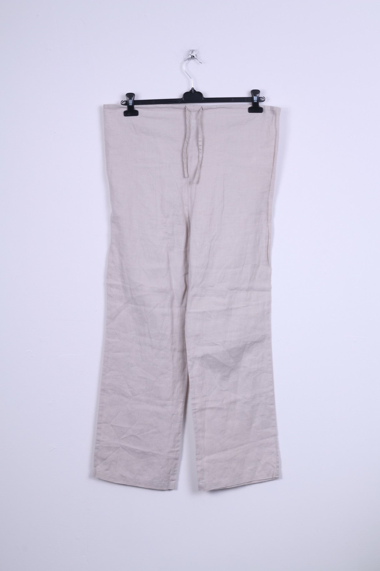 Blooming Marvellous Womens 12 Trousers Linen Beige Pants Pregnancy Summer