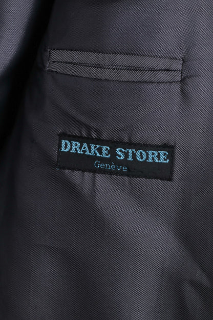 Cerruti 1881 Mens 98 M Blazer Charcoal Wool Single Breasted Jacket Drake Store