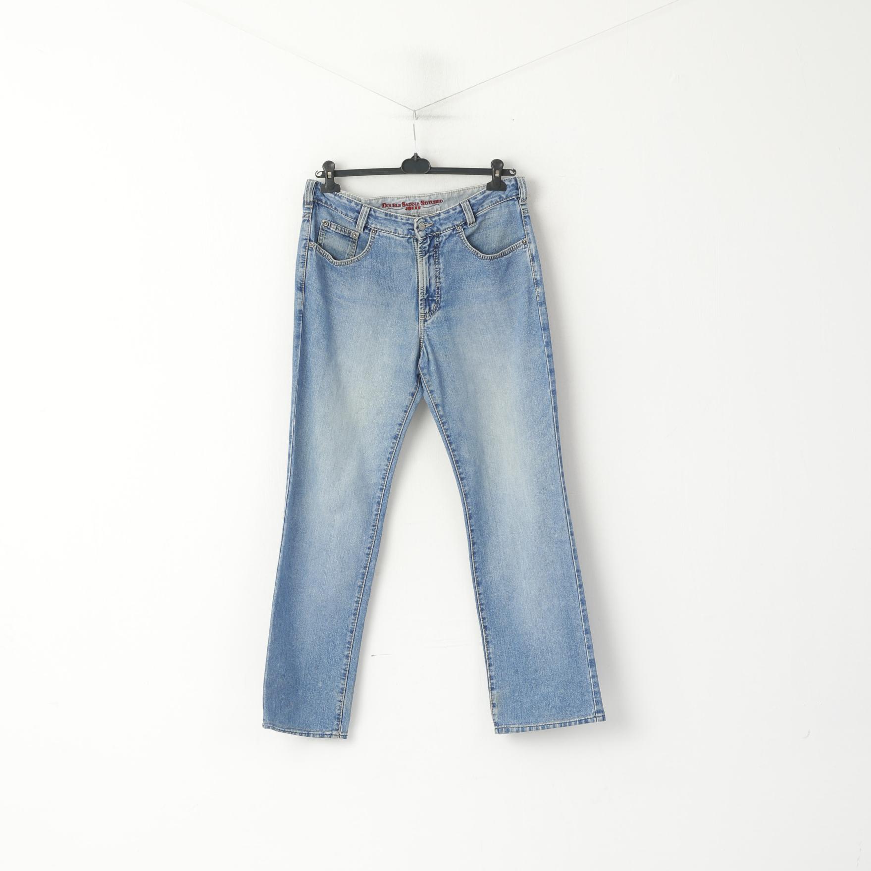 Joker Jeans Homme 35 Pantalon Bleu Denim Coton Double Basic Selle