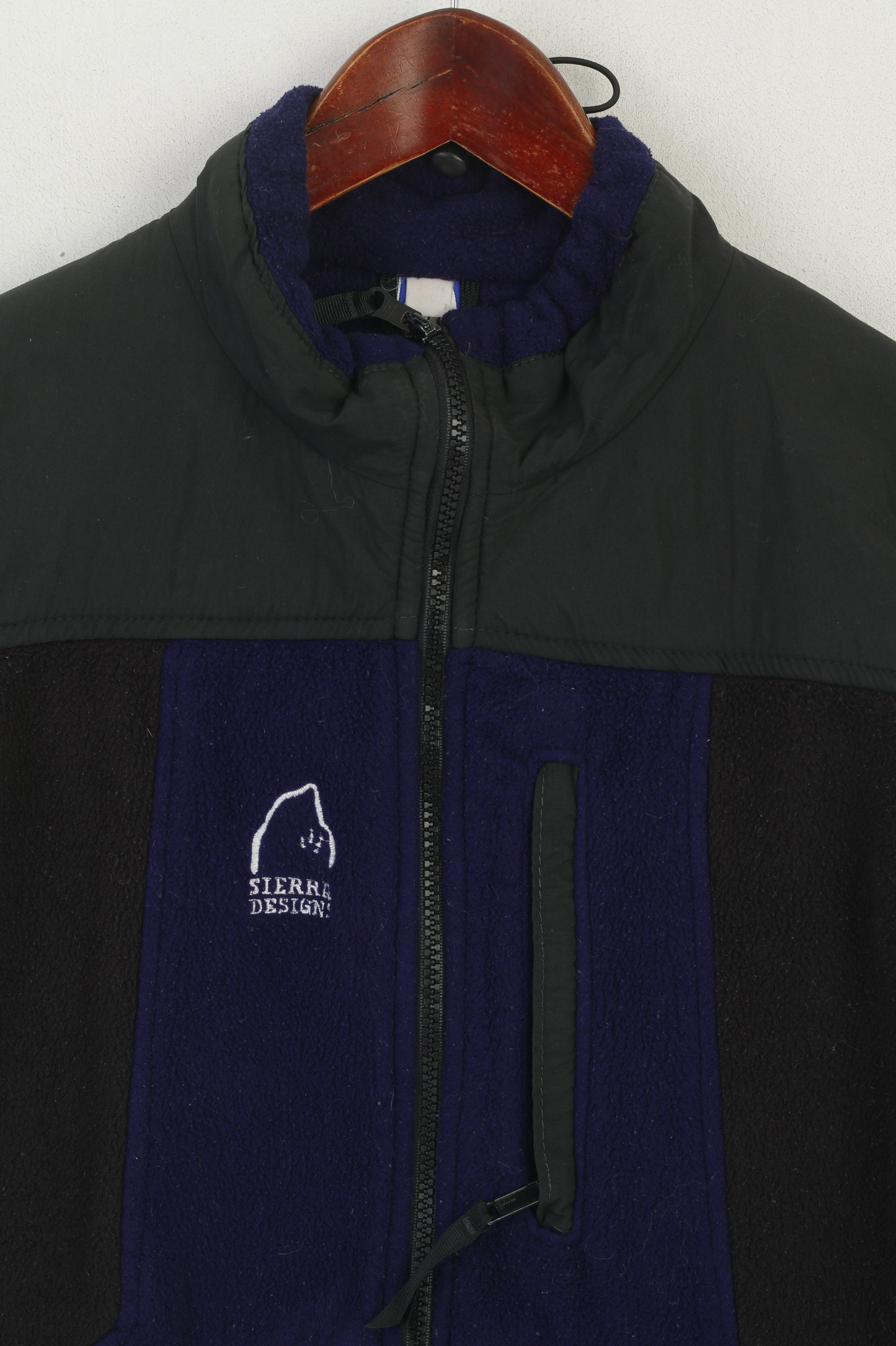 Sierra Designs Women M Bodywarmer Purple Mountain Vintage Zip Up Fleece Vest Top